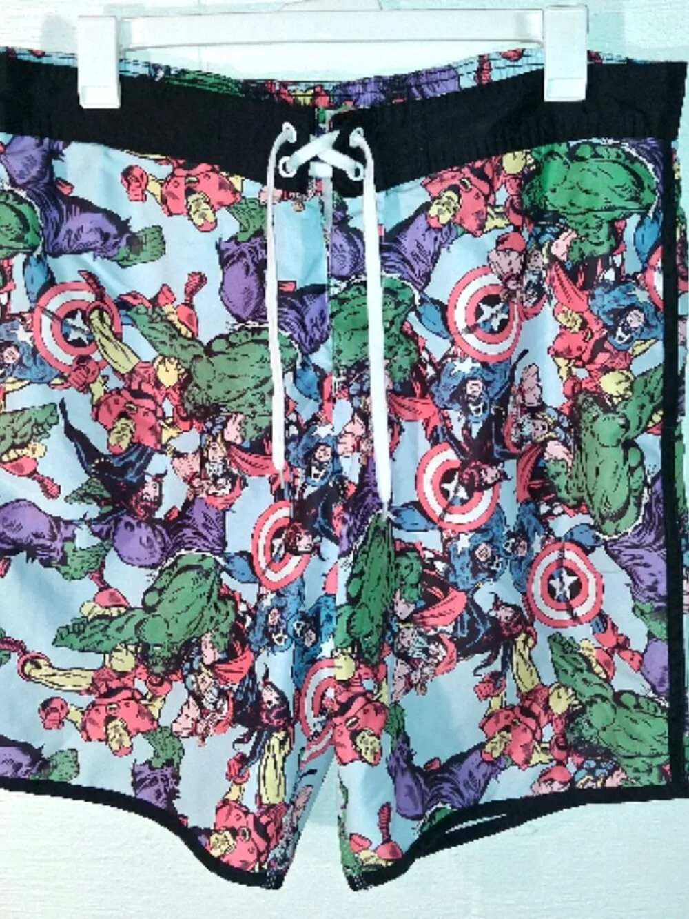 Marvel Comics Superhero Men's Swim Trunks Board Shorts Swimwear Adult XL